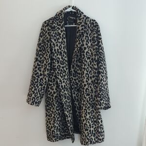 Lane Bryant Women's Size 18 Leopard Print Car Coat